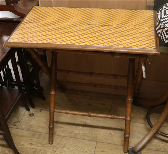 A folding table W.69cm